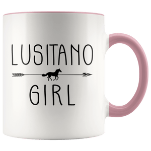 RobustCreative-Lusitano Horse Girl Gifts Horses Lover Riding Racing - 11oz Accent Mug Racing Lover Gift Idea