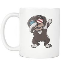 Load image into Gallery viewer, RobustCreative-Dabbing Havanese Dog America Flag - Patriotic Merica Murica Pride - 4th of July USA Independence Day - 11oz White Funny Coffee Mug Women Men Friends Gift ~ Both Sides Printed
