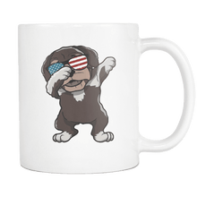 Load image into Gallery viewer, RobustCreative-Dabbing Havanese Dog America Flag - Patriotic Merica Murica Pride - 4th of July USA Independence Day - 11oz White Funny Coffee Mug Women Men Friends Gift ~ Both Sides Printed
