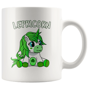 RobustCreative-Lepricorn Unicorn Leprechaun St Pattys Day for Kids - 11oz White Mug lucky paddys pattys day Gift Idea