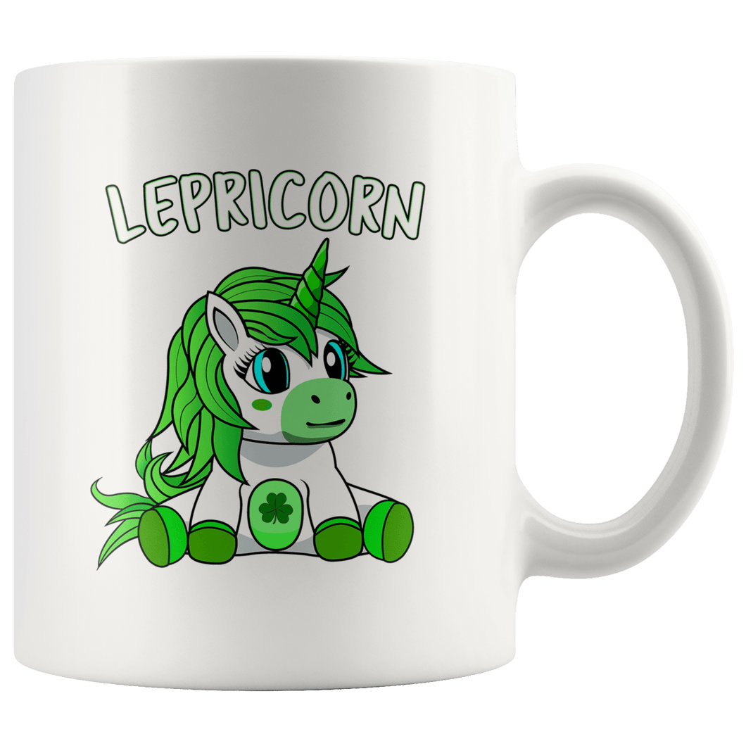 RobustCreative-Lepricorn Unicorn Leprechaun St Pattys Day for Kids - 11oz White Mug lucky paddys pattys day Gift Idea