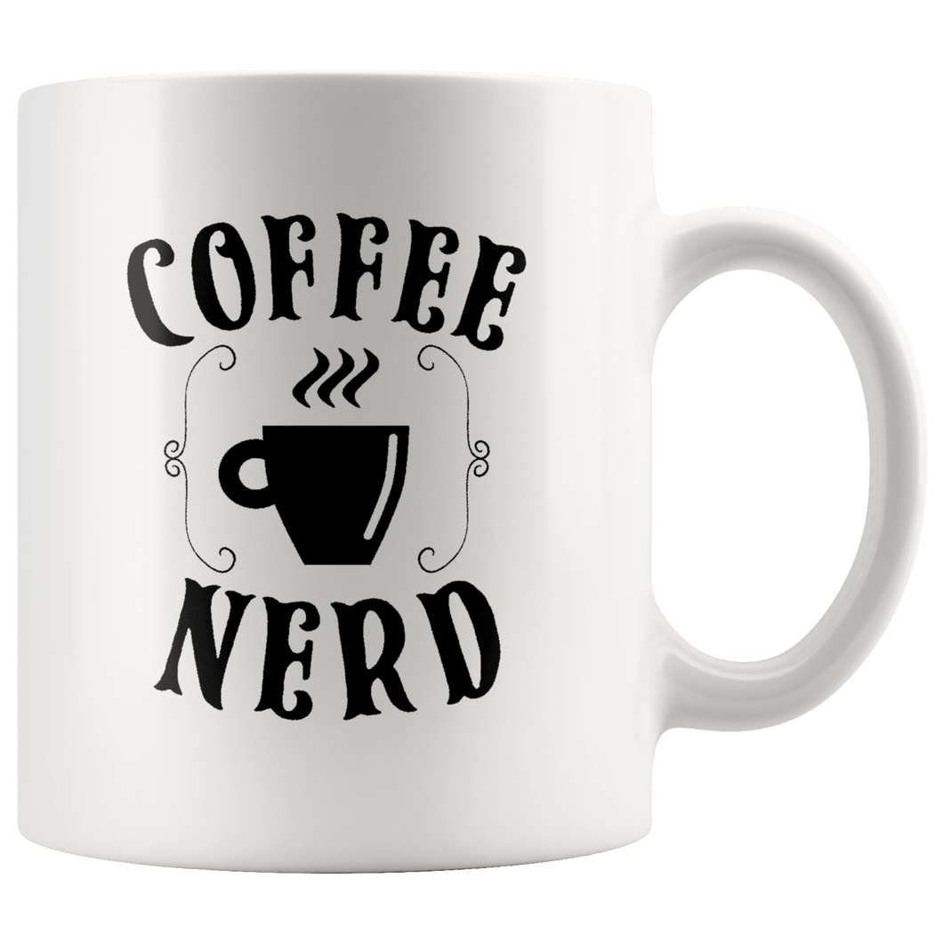 RobustCreative-Coffee Lover Nerd for Barista Freek Geek Coworker - 11oz White Mug barista coffee maker Gift Idea