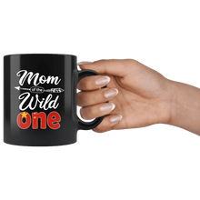 Load image into Gallery viewer, RobustCreative-Chinese Mom of the Wild One Birthday China Flag Black 11oz Mug Gift Idea
