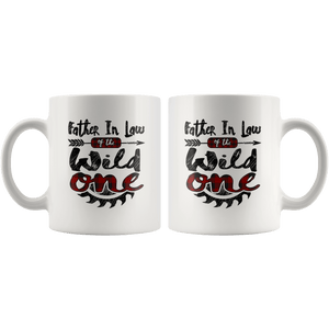 RobustCreative-Father In Law of the Wild One Lumberjack Woodworker - 11oz White Mug sawdust is mans glitter Gift Idea