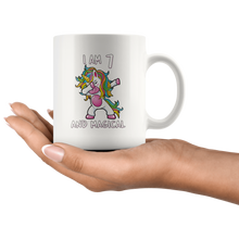 Load image into Gallery viewer, RobustCreative-I am 7 &amp; Magical Unicorn birthday seven Years Old White 11oz Mug Gift Idea
