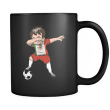Load image into Gallery viewer, RobustCreative-Dabbing Soccer Boys Mexico Mexican Mexico City Gift National Soccer Tournament Game 11oz Black Coffee Mug ~ Both Sides Printed
