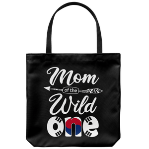 RobustCreative-Korean Mom of the Wild One Birthday South Korea Flag Tote Bag Gift Idea
