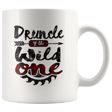 Load image into Gallery viewer, RobustCreative-Druncle of the Wild One Lumberjack Woodworker Sawdust - 11oz White Mug red black plaid Woodworking saw dust Gift Idea
