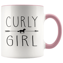 Load image into Gallery viewer, RobustCreative-Curly Horse Girl Gifts Horses Lover Riding Racing - 11oz Accent Mug Riding Lover Gift Idea
