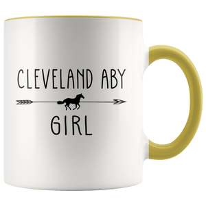 RobustCreative-Cleveland Aby Horse Girl Gifts Horses Lover Riding Racing - 11oz Accent Mug Riding Lover Gift Idea