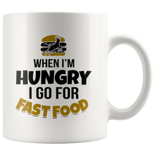 Load image into Gallery viewer, RobustCreative-Funny Deer Hunting Fast Food Gift for Hunter Hubby - 11oz White Mug hunting gear accessories bait Gift Idea
