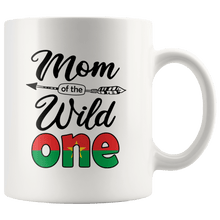 Load image into Gallery viewer, RobustCreative-Burkinabe Mom of the Wild One Birthday Burkina Faso Flag White 11oz Mug Gift Idea

