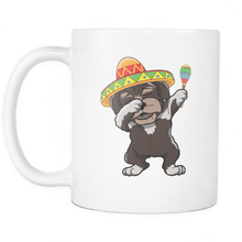 Load image into Gallery viewer, RobustCreative-Dabbing Havanese Dog in Sombrero - Cinco De Mayo Mexican Fiesta - Dab Dance Mexico Party - 11oz White Funny Coffee Mug Women Men Friends Gift ~ Both Sides Printed
