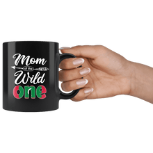 Load image into Gallery viewer, RobustCreative-Maldivian Mom of the Wild One Birthday Maldives Flag Black 11oz Mug Gift Idea
