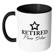 Load image into Gallery viewer, RobustCreative-Retired Porn Star - The Growth Lab - Funny Gag Gift Funny meme - 11oz Black &amp; White Funny Coffee Mug Women Men Friends Gift ~ Both Sides Printed
