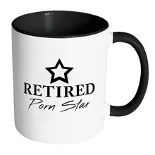 Load image into Gallery viewer, RobustCreative-Retired Porn Star - The Growth Lab - Funny Gag Gift Funny meme - 11oz Black &amp; White Funny Coffee Mug Women Men Friends Gift ~ Both Sides Printed
