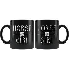 Load image into Gallery viewer, RobustCreative-New Mexico Horse Girl Mexican Shape Country for women - 11oz Black Mug Riding Lover Gift Idea
