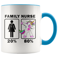 Load image into Gallery viewer, RobustCreative-Family Nurse Dabbing Unicorn 20 80 Principle Superhero Girl Womens - 11oz Accent Mug Medical Personnel Gift Idea
