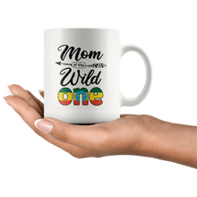 Load image into Gallery viewer, RobustCreative-Ethiopian Mom of the Wild One Birthday Ethiopia Flag White 11oz Mug Gift Idea
