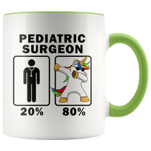 Load image into Gallery viewer, RobustCreative-Pediatric Surgeon Dabbing Unicorn 80 20 Principle Graduation Gift Mens - 11oz Accent Mug Medical Personnel Gift Idea
