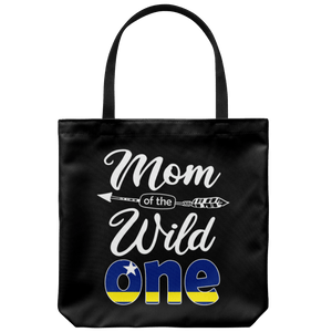 RobustCreative-Curacaoan Mom of the Wild One Birthday Curacao Flag Tote Bag Gift Idea