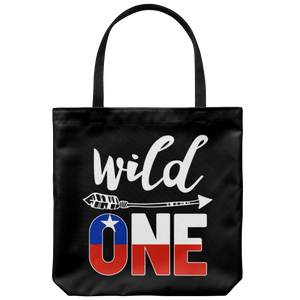 RobustCreative-Chile Wild One Birthday Outfit 1 Chilean Flag Tote Bag Gift Idea