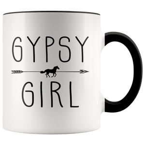 RobustCreative-Gypsy Horse Girl Gifts Horses Lover Riding Racing - 11oz Accent Mug Riding Lover Gift Idea