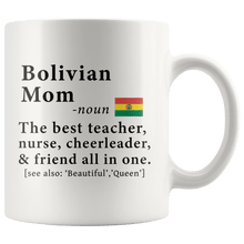 Load image into Gallery viewer, RobustCreative-Bolivian Mom Definition Bolivia Flag Mothers Day - 11oz White Mug family reunion gifts Gift Idea
