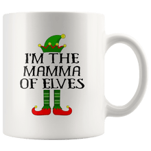 Load image into Gallery viewer, RobustCreative-Im The Mamma of Elves Family Matching Elf Outfits PJ - 11oz White Mug Christmas group green pjs costume Gift Idea
