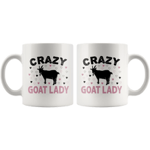 Load image into Gallery viewer, RobustCreative-Crazy Goat Lady Farming Girl Goats Lover Farm Gift  - 11oz White Mug country Farm urban farmer Gift Idea
