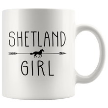 Load image into Gallery viewer, RobustCreative-Shetland Horse Girl Gifts Horses Lover Riding Racing - 11oz White Mug Riding Lover Gift Idea
