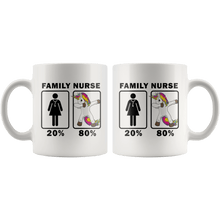 Load image into Gallery viewer, RobustCreative-Family Nurse Dabbing Unicorn 80 20 Principle Superhero Girl Womens - 11oz White Mug Medical Personnel Gift Idea
