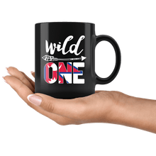 Load image into Gallery viewer, RobustCreative-Nepal Wild One Birthday Outfit 1 Nepalese Flag Black 11oz Mug Gift Idea
