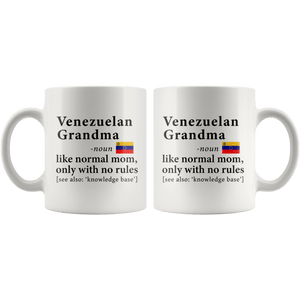 RobustCreative-Venezuelan Grandma Definition Venezuela Flag Grandmother - 11oz White Mug family reunion gifts Gift Idea