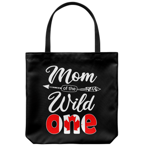 RobustCreative-Canadian Mom of the Wild One Birthday Canada Flag Tote Bag Gift Idea