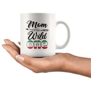 RobustCreative-Iranian Persian Mom of the Wild One Birthday Iran Flag White 11oz Mug Gift Idea