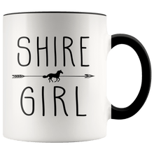 Load image into Gallery viewer, RobustCreative-Shire Horse Girl Gifts Horses Lover Riding Racing - 11oz Accent Mug Riding Lover Gift Idea
