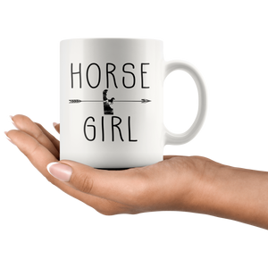 RobustCreative-Delaware Horse Girl Gifts Delawarean Shape Country for women - 11oz White Mug Racing Lover Gift Idea