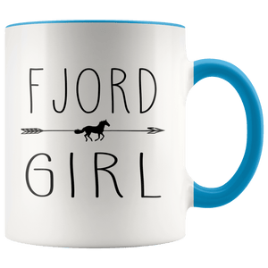 RobustCreative-Fjord Horse Girl Gifts Horses Lover Riding Racing - 11oz Accent Mug Riding Lover Gift Idea