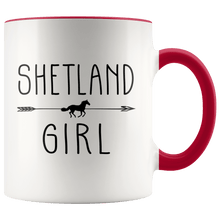 Load image into Gallery viewer, RobustCreative-Shetland Horse Girl Gifts Horses Lover Riding Racing - 11oz Accent Mug Racing Lover Gift Idea
