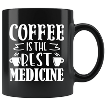 Load image into Gallery viewer, RobustCreative-Coffee is the best medicine  for doctor and nurse Black 11oz Mug Gift Idea
