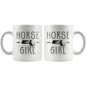 RobustCreative-Massachusetts Horse Girl Gifts Massachusettsan Shape Country for women - 11oz White Mug Racing Lover Gift Idea