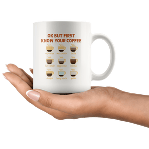 RobustCreative-Ok But First Coffee Funny Coworker Saying Gift Idea - 11oz White Mug barista coffee maker Gift Idea