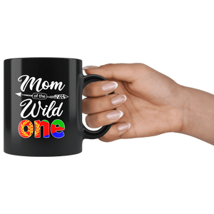 RobustCreative-Eritrean Mom of the Wild One Birthday Eritrea Flag Black 11oz Mug Gift Idea
