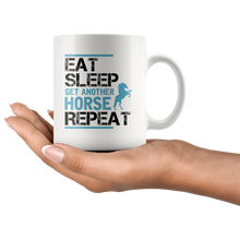 Load image into Gallery viewer, RobustCreative-Eat Sleep Get Another Horse Repeat Horses Lover Gift - 11oz White Mug country Farm urban farmer Gift Idea
