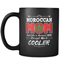 Load image into Gallery viewer, RobustCreative-Best Mom Ever is from Morocco - Moroccan Flag 11oz Funny Black Coffee Mug - Mothers Day Independence Day - Women Men Friends Gift - Both Sides Printed (Distressed)
