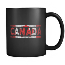 Load image into Gallery viewer, RobustCreative-Retro Vintage Flag Canadian Canada 11oz Black Coffee Mug ~ Both Sides Printed
