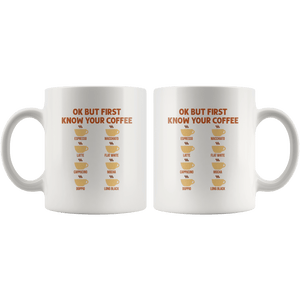 RobustCreative-Ok But First Coffee T- Funny Coworker Saying White 11oz Mug Gift Idea