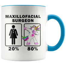 Load image into Gallery viewer, RobustCreative-Maxillofacial Surgeon Dabbing Unicorn 20 80 Principle Superhero Girl Womens - 11oz Accent Mug Medical Personnel Gift Idea
