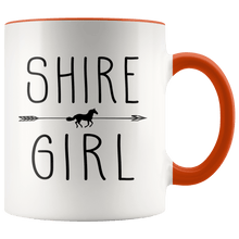 Load image into Gallery viewer, RobustCreative-Shire Horse Girl Gifts Horses Lover Riding Racing - 11oz Accent Mug Riding Lover Gift Idea
